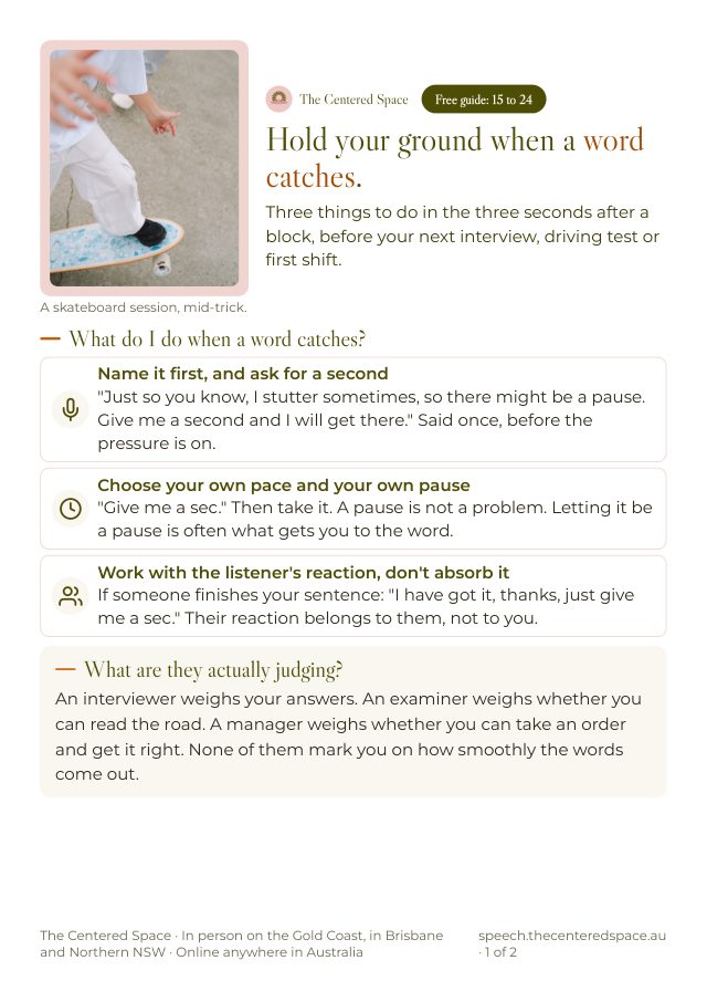 Front page of the Free Guide: Hold Your Ground brochure
