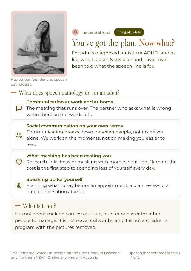 Front page of the Free Guide: You've Got The Plan. Now What? brochure